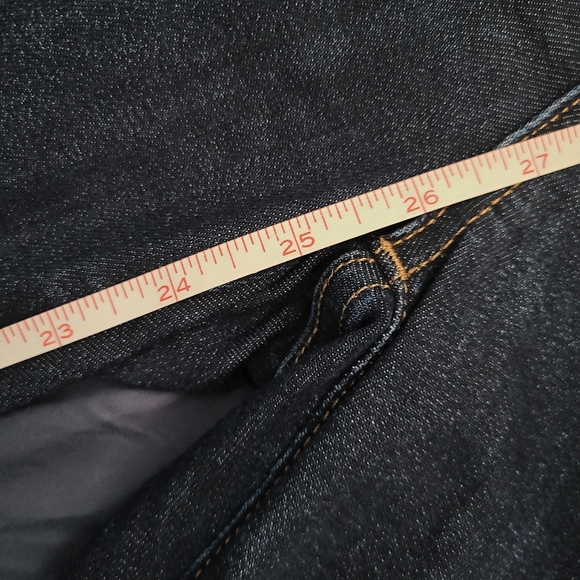 Kick Flare Madewell Curvy Cali Crop Demi-Boot Flare Stretch Jeans 26 Dark Wash - Picture 11 of 12